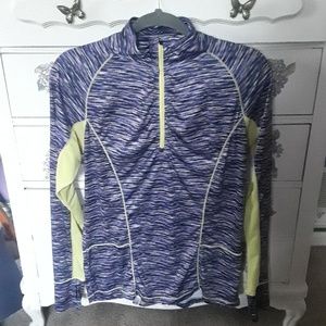 Quarter zip workout pullover